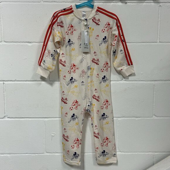 Adidas Originals x Disney Mickey Mouse Bodysuit One Piece Toddler Size 3T NWT